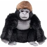 Pluche Knuffel Gorilla Aap 18 cm - Dieren Speelgoed Knuffels