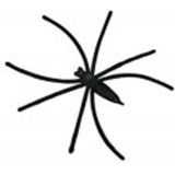 Chaks nep spinnen/spinnetjes 4 cm - zwart - 96x - Horror/Halloween thema decoratie beestjes