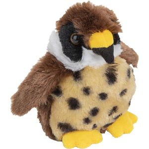 Pluche kleine Slechtvalk knuffel van 13 cm - Kinderen speelgoed - Dieren knuffels cadeau - roofvogels