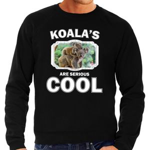 Dieren koalaberen sweater zwart heren - koalas are serious cool trui - cadeau sweater koala/ koalaberen liefhebber