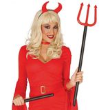 Duivel/Satan verstelbare drietand 110 cm - Halloween verkleedaccessoires