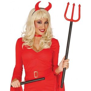 Duivel/Satan verstelbare drietand 110 cm - Halloween verkleedaccessoires