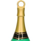 6x Ballon gewichten champagnefles 163 gram - Voor heliumballonnen - Ballonnen accessoires - Feestartikelen en versieringen