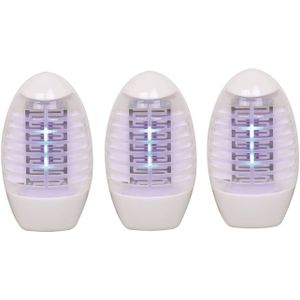 Set van 5x stuks elektrische Led insectenlampen/insectenbestrijders 22V - Muggenlampen voor in het stopcontact