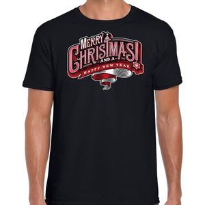 Merry Christmas Kerstshirt / Kerst t-shirt zwart voor heren - Kerstkleding / Christmas outfit