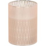 Home and Styling luxe LED kaars - in glas - warm wit - D7,5 x H10 cm