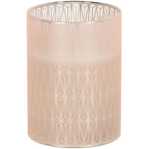 Home and Styling luxe LED kaars - in glas - warm wit - D7,5 x H10 cm