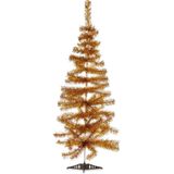 Krist+ Kunst kerstboom - klein - goud - 120 cm - metalen voet - kunstbomen