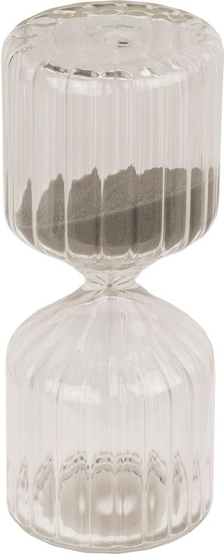 Out of the Blue Zandloper - homedeco - 10 min - beige - glas - 6 x 13 cm