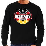 Have fear Germany is here sweater met sterren embleem in de kleuren van de Duitse vlag - zwart - heren - Duitsland supporter / Duits elftal fan trui / EK / WK / kleding