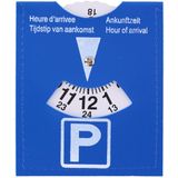 Parkeerschijf blauw 15 x 11 cm - Auto accessoires