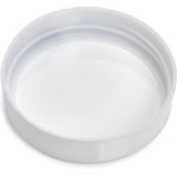 6x Witte voorraadblikken/potten met venster 600 ml - Keukenbenodigdheden - Bewaarpotten/voorraadpotten - Voedsel bewaren