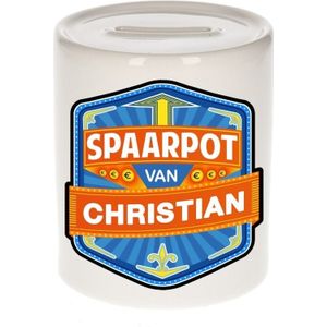 Kinder spaarpot voor Christian - keramiek - naam spaarpotten