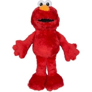 Sesamstraat pluche knuffel pop - Elmo - stof - 28 cm/37 cm staand - Bekende cartoon figuren