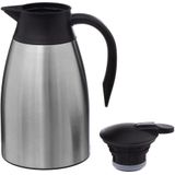 5Five Thermoskan - RVS - 1500 ml - dubbelwandig - isoleerkan - koffiekan