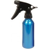 4x stuks waterverstuiver metallic blauw 200 ml