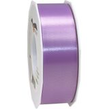 3x XL Hobby/decoratie lila kunststof sierlinten 4 cm/40 mm x 91 meter- Luxe kwaliteit - Cadeaulint kunststof lint/ribbon