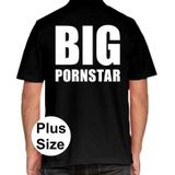 BIG Pornstar grote maten poloshirt zwart voor heren - Plus size BIG Pornstar polo t-shirt