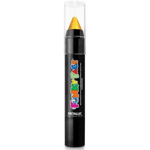 Paintglow Face paint stick - metallic geel - 3,5 gram - schmink/make-up stift/potlood