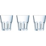 12x Stuks tumbler waterglazen/drinkglazen transparant 200 ml - Glazen - Drinkglas/waterglas/sapglas