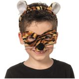 Tijger masker en tiara voor kinderen