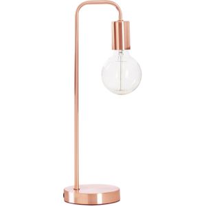 Atmosphera Tafellamp/bureaulampje Design Light - metallic koper - H46 cm - Leeslamp