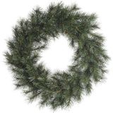 Groene kerstkrans 50 cm Malmo - Kerstkransen kerstversieringen/kerstdecoraties - Voor deur of poort