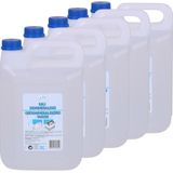 Urban Living Accuwater/Demiwater - 5x - gedemineraliseerd water - fles 5 liter- water zonder zouten - voor ruiten/strijkijzer/auto en meer