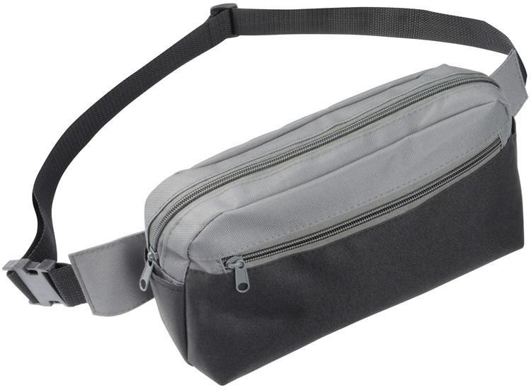 Grijs/zwart heuptasje/buideltasje 28 x 17 cm - Grijs/zwarte  heuptassen/fanny pack voor op reis/onderweg kopen? Vergelijk de beste prijs  op beslist.nl