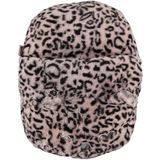 Apollo - Grote Voetenwarmer Slof - Cheetah Roze - One Size 30 X 27 cm - Dierensloffen