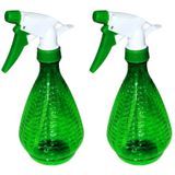 Concorde Plantenspuit/waterverstuiver - 2x - groen - 500 ml