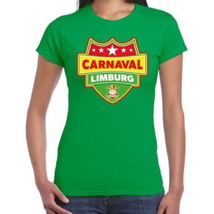 Carnaval verkleed t-shirt Limburg - groen - dames - Limburgse feest shirt / verkleedkleding