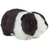 Pluche Zwarte Cavia Knuffel met Geluid 20 cm - Cavia Huisdieren Knuffels - Speelgoed