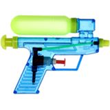 10x Waterpistool/waterpistolen blauw 15 cm