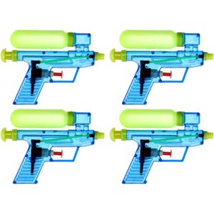 10x Waterpistool/waterpistolen blauw 15 cm