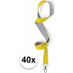 40 keycords geel/grijs 2 x 50 cm