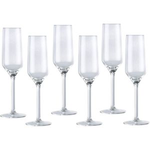 Champagneglas/glazen 22 centiliter - Drinkglazen - 30 stuks