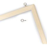 Magnetisch whiteboard/memobord met houten rand 40 x 60 cm - Zeller - Kantoorbenodigdheden - Schrijf/tekenborden - Memoborden - Magnetische whiteboarden