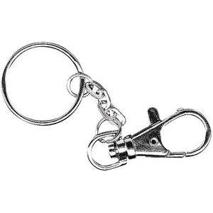 5x Hobby sleutelringen/sleutelhangers met karabijnslotje - DIY sleutelhangers maken - Knutsel materiaal