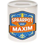 Kinder spaarpot voor Maxim - keramiek - naam spaarpotten