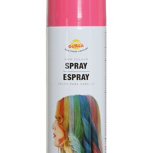 Fiestas Guirca Carnaval verkleed haar verf/spray - roze - spuitbus - 125 ml