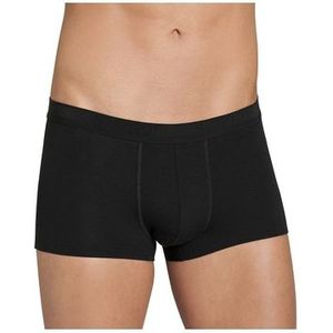 Set van 2x stuks sloggi heren shorty korte boxershort zwart - Confortabel/perfecte pasvorm - Ondergoed, maat: L