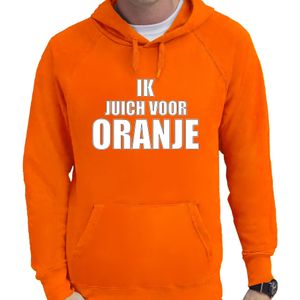 Oranje fan hoodie voor heren - ik juich voor oranje - Holland / Nederland supporter - EK/ WK hooded sweater / outfit