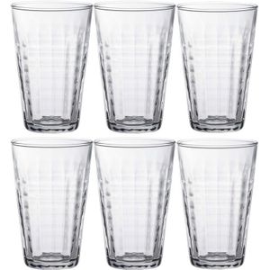 6x Drinkglazen/waterglazen Prisme transparant 330 ml - Koffie/thee glazen Prisme 330 ml