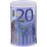 Spaarpot 20 euro biljet 8 x 13 cm