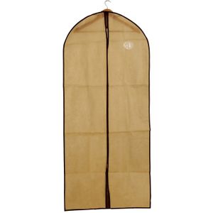 Beige kledinghoes 60 x 170 cm met kijkvenster - Kledingkastbenodigdheden - Kleding opbergen - Colberts/jasjes/pakken opbergen - Kledinghoezen groot