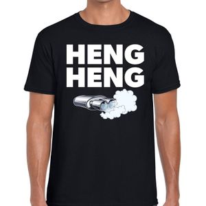 Heng heng t-shirt - zwart festival Achterhoeks shirt voor heren