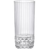 12x Stuks longdrink glazen transparant 490 ml - Glazen - Drinkglas/waterglas/longdrinkglas