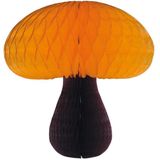 Set van 3x stuks hangdecoratie herfst thema paddenstoel 20 cm- herfst versiering feestartikelen - brandvertragend