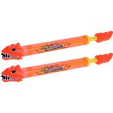 2x Waterpistool/waterpistolen draken waterspuit 51cm